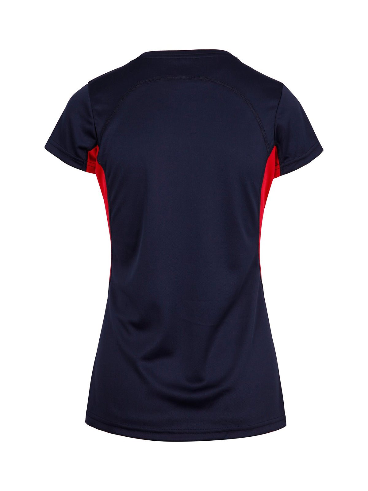Women's Accelerator Cool-Dry T-shirt - Navy/Red - Back