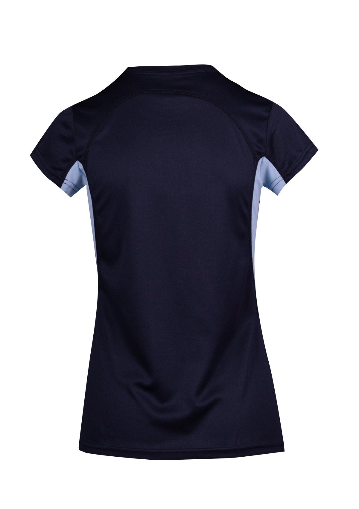 Women's Accelerator Cool-Dry T-shirt - Navy/Sky Blue - Back