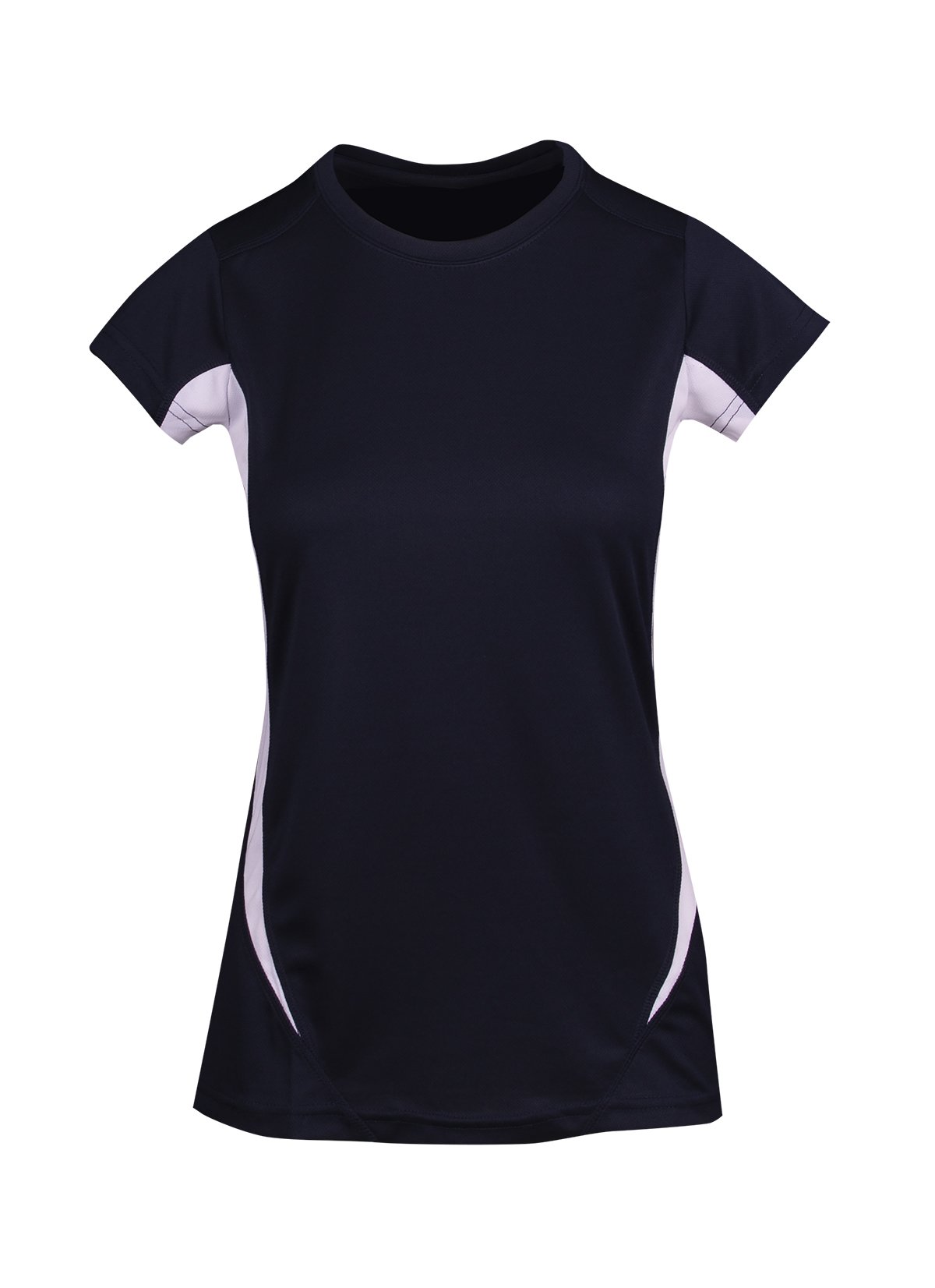 Women's Accelerator Cool-Dry T-shirt - Navy/White - Front