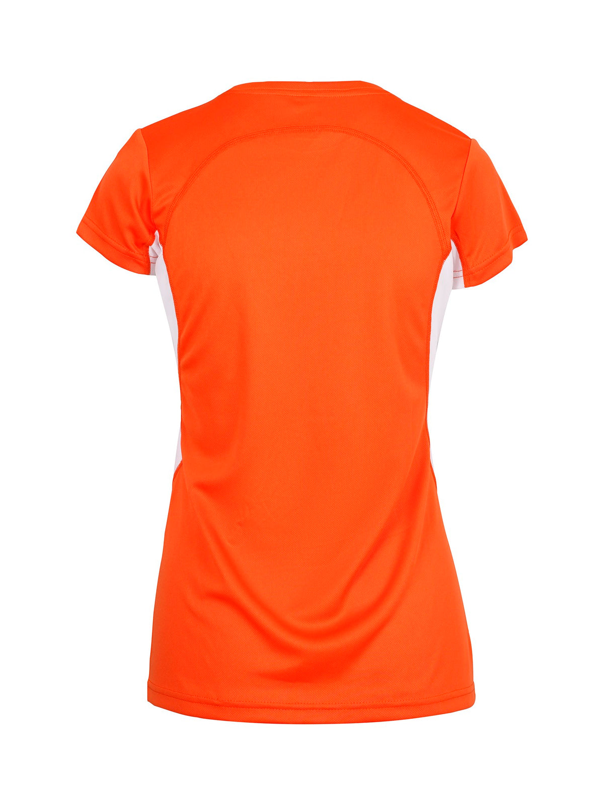 Women's Accelerator Cool-Dry T-shirt - Orange/White - Back