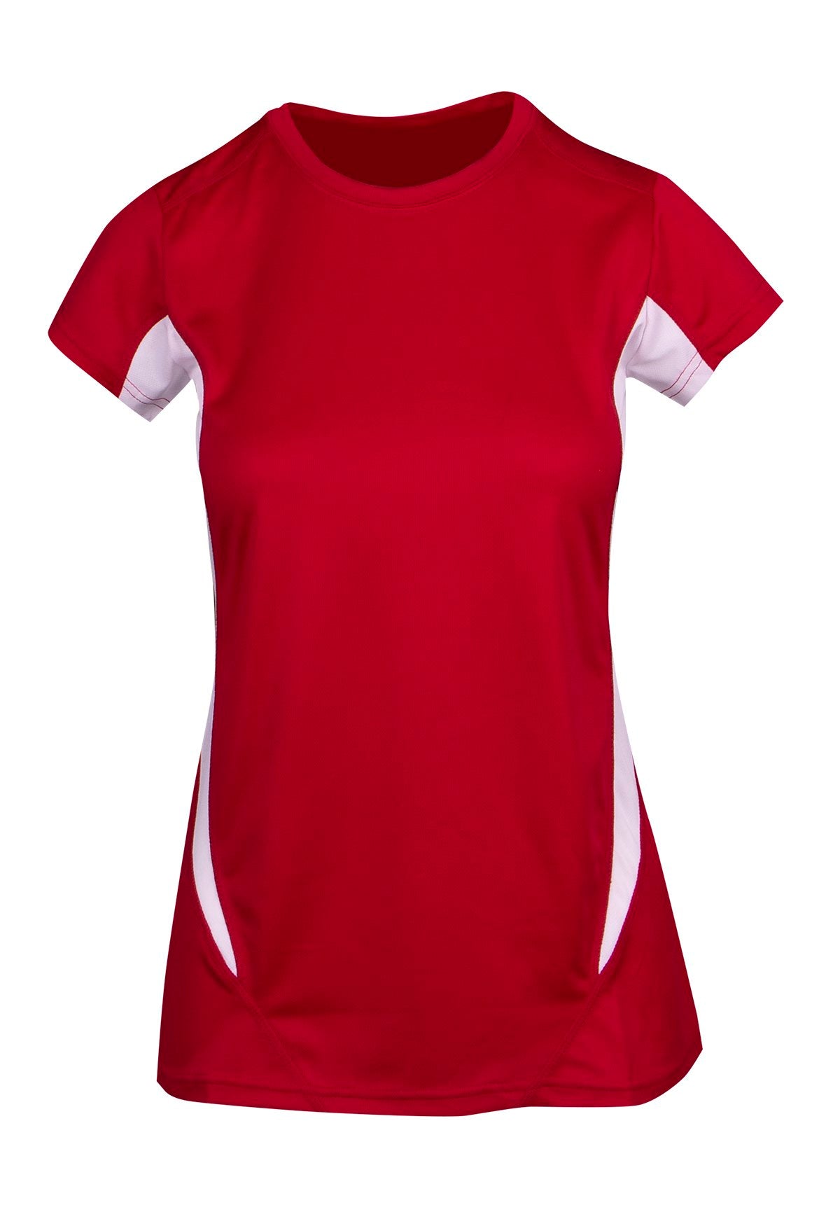 Women's Accelerator Cool-Dry T-shirt - Red/White - Front
