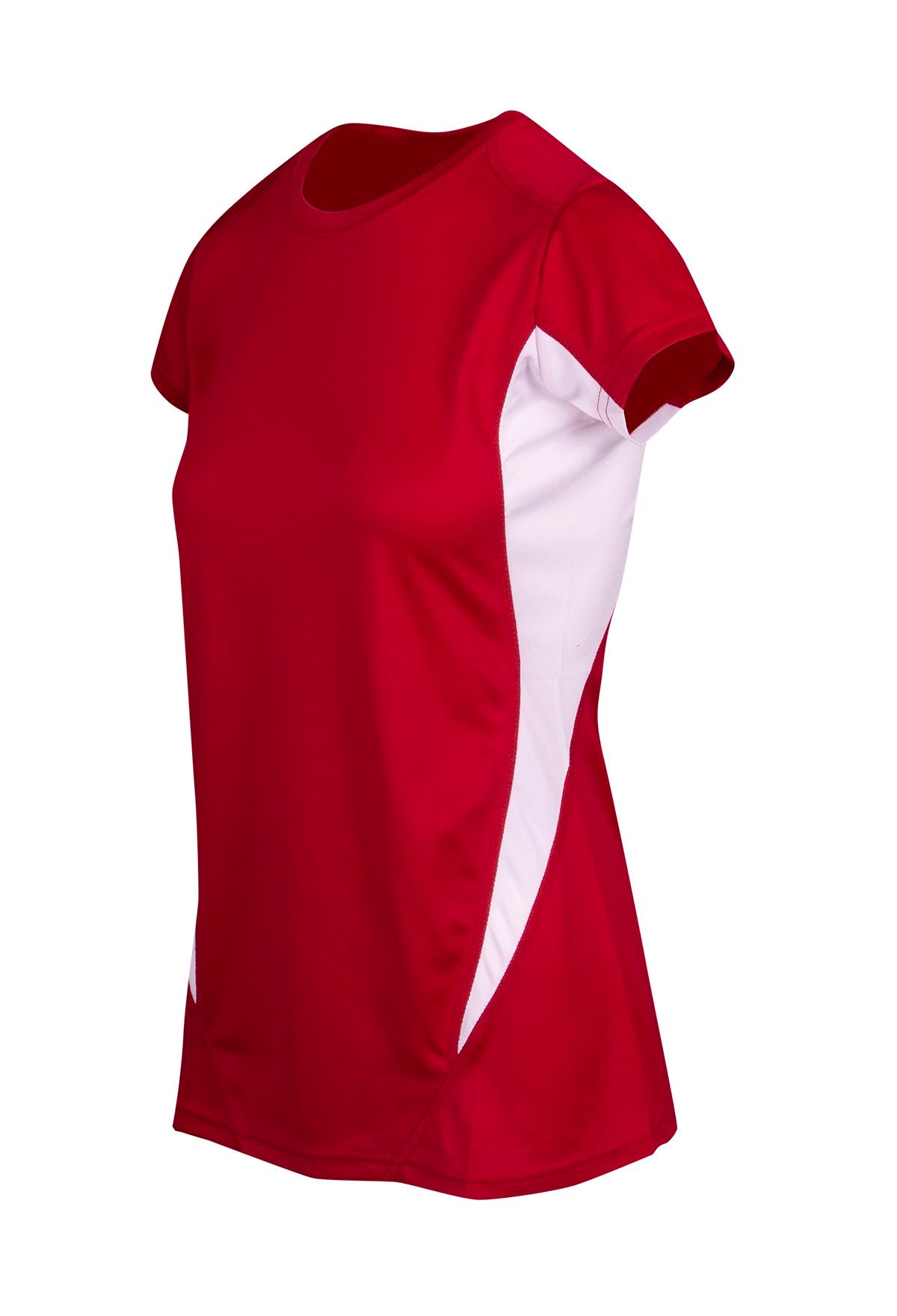 Women's Accelerator Cool-Dry T-shirt - Red/White - Side