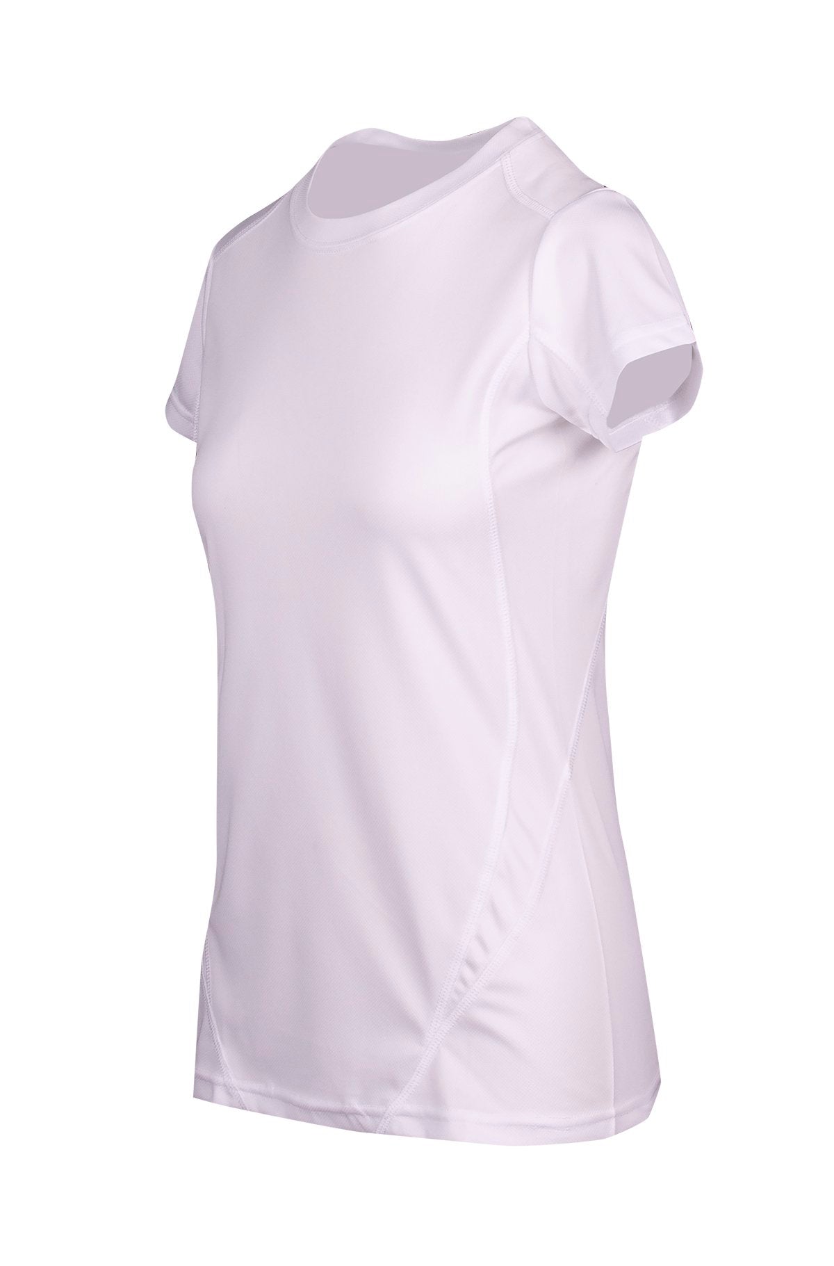 Women's Accelerator Cool-Dry T-shirt - White/White - Side