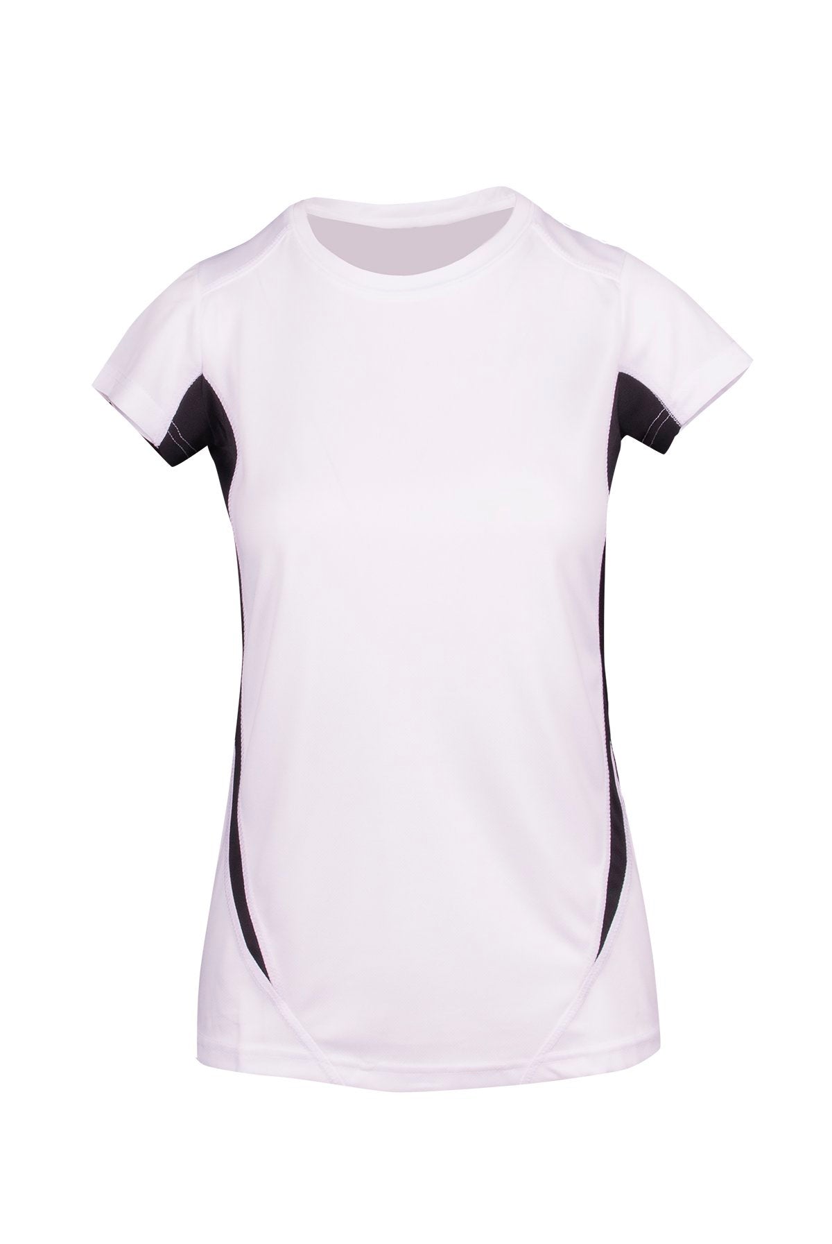 Women's Accelerator Cool-Dry T-shirt - White/Black - Front