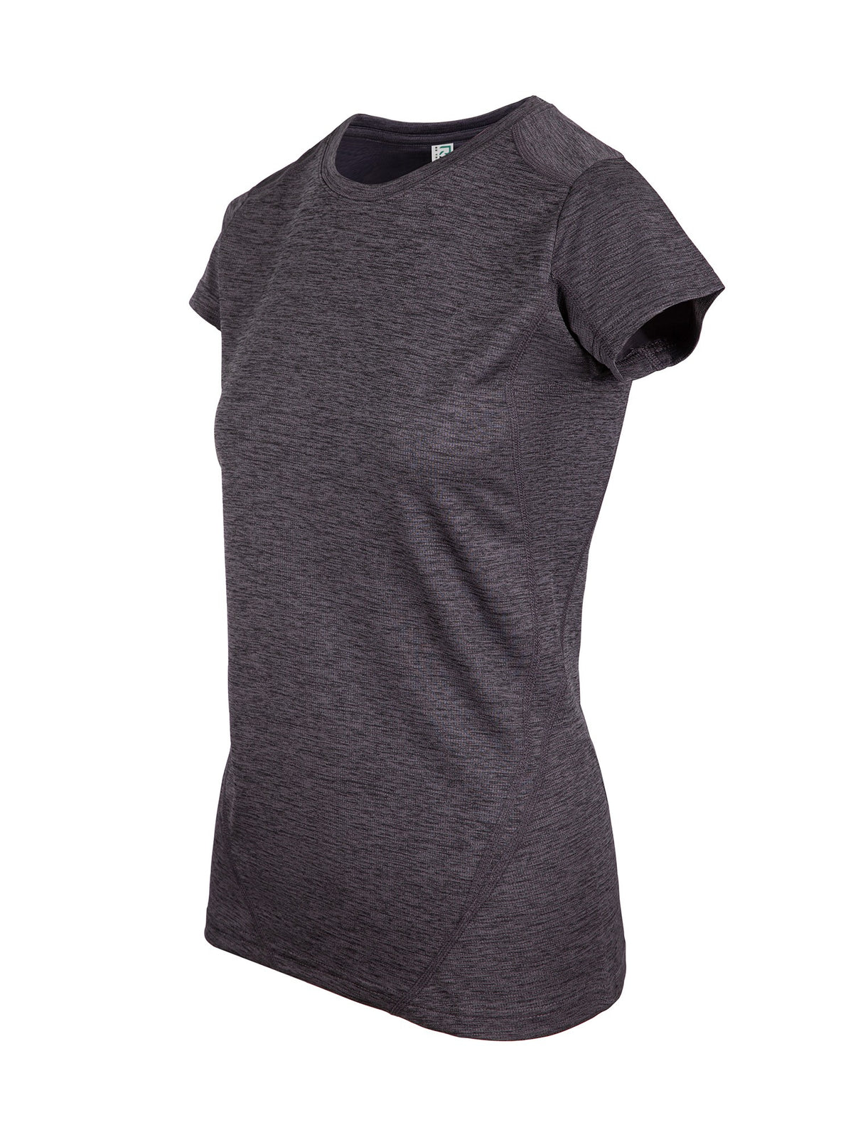 Women's Challenger 100% polyester T-shirt - Dark Marl - Side