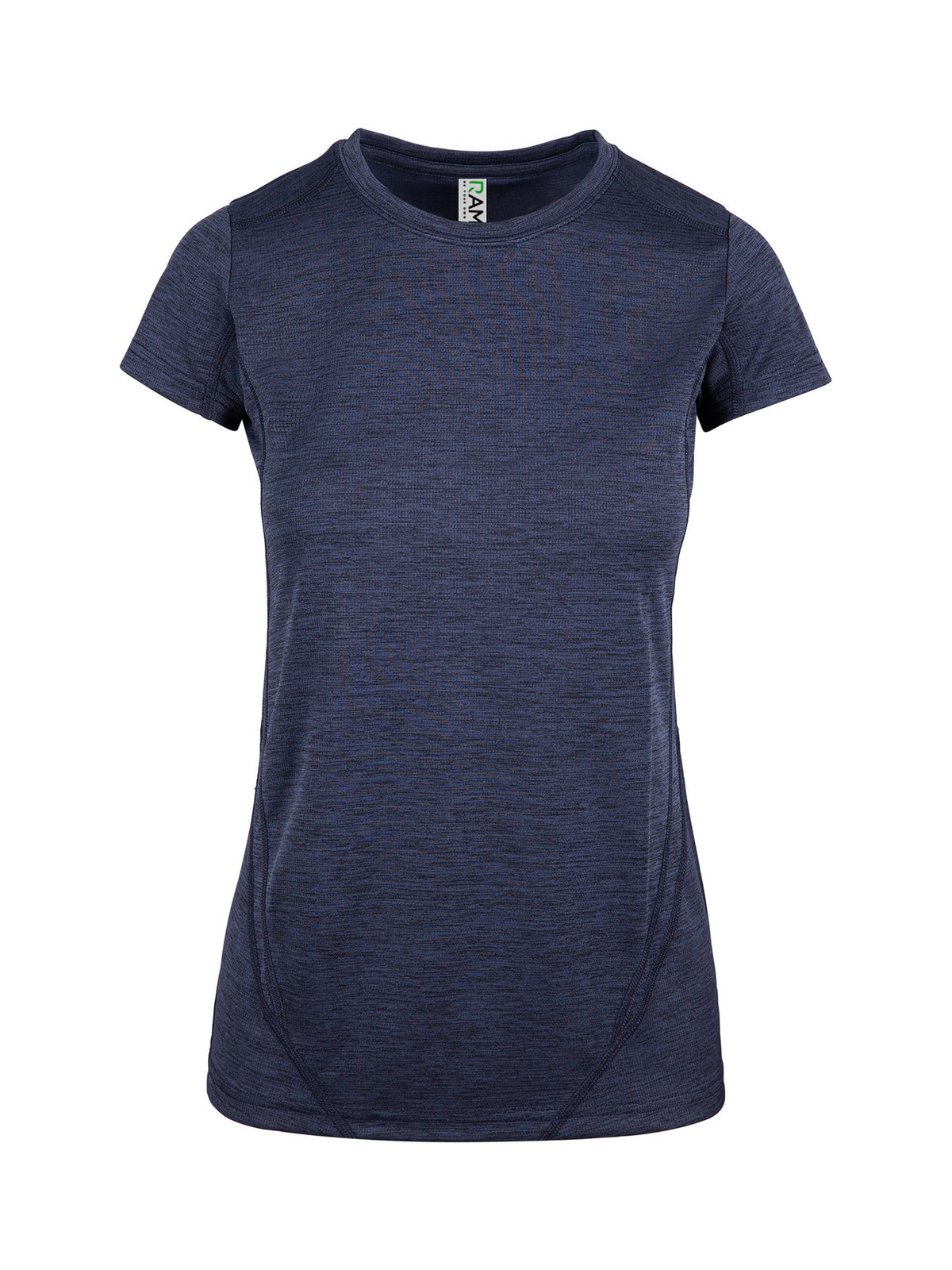 Women's Challenger 100% polyester T-shirt - Navy Marl - Front