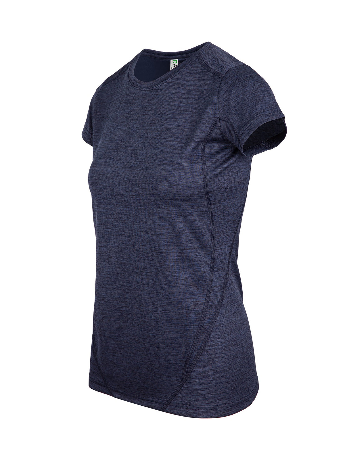 Women's Challenger 100% polyester T-shirt - Navy Marl - Side