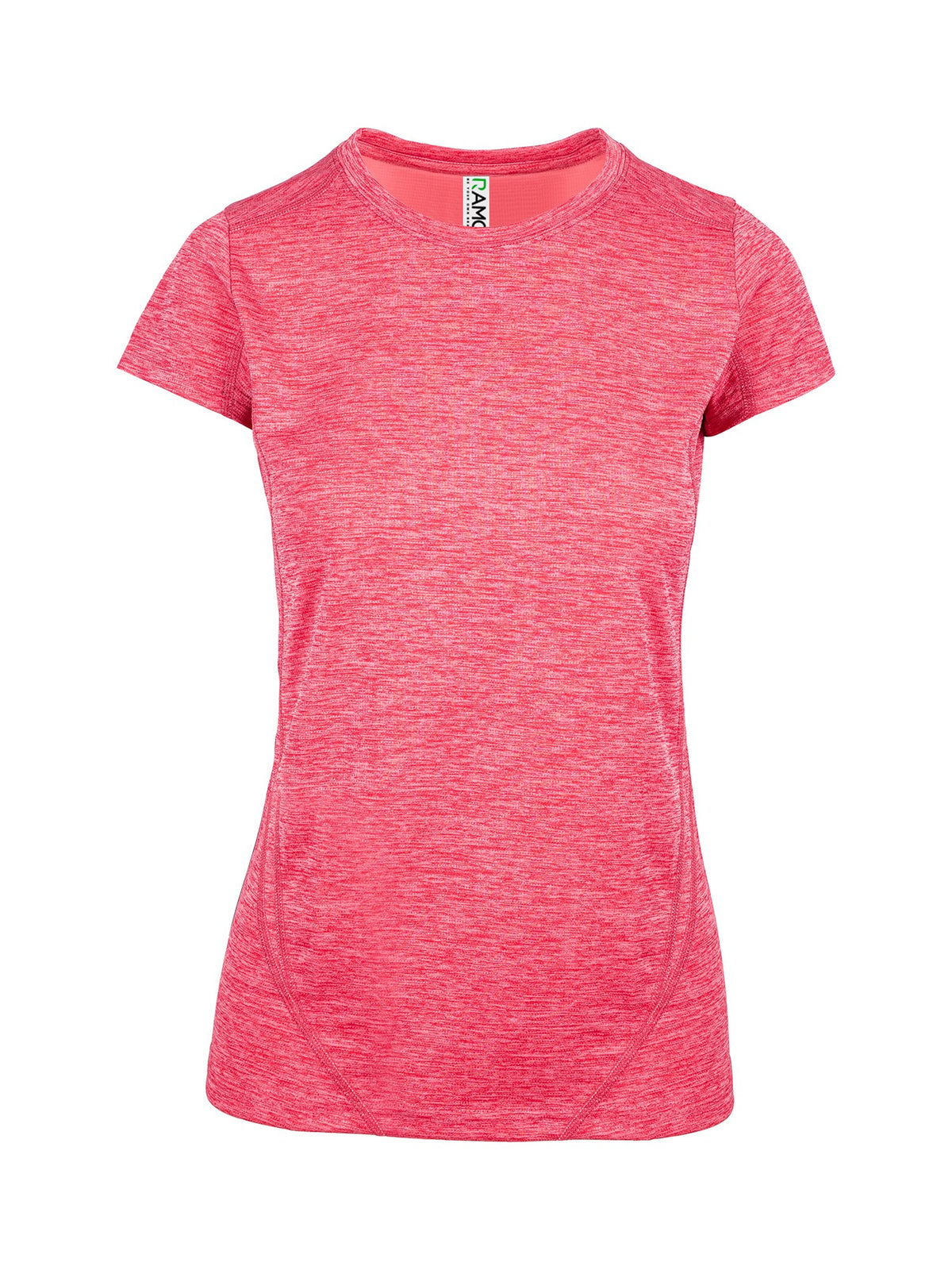Women's Challenger 100% polyester T-shirt - Red Marl - Front