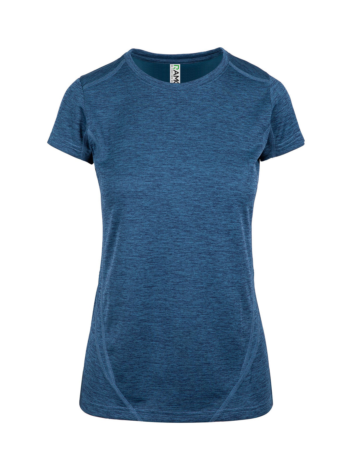 Women's Challenger 100% polyester T-shirt - Teal Marl - Front