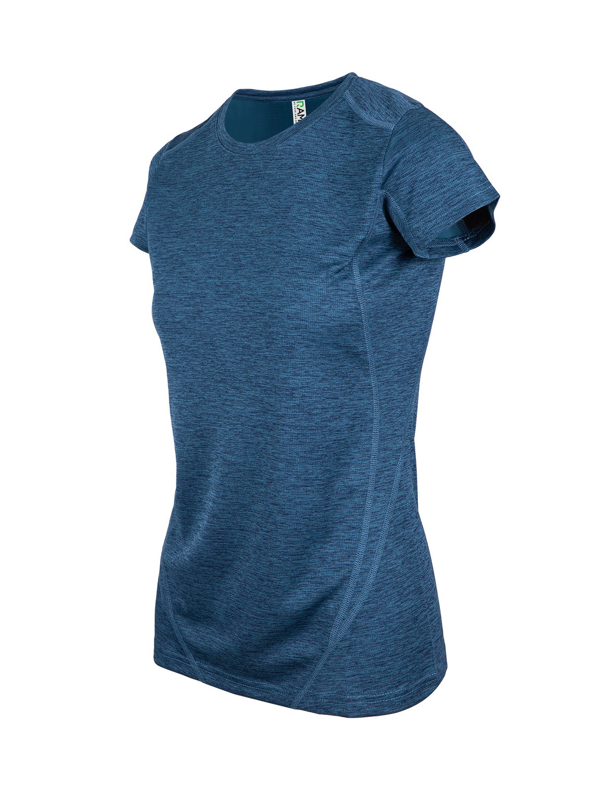 Women's Challenger 100% polyester T-shirt - Teal Marl - Side