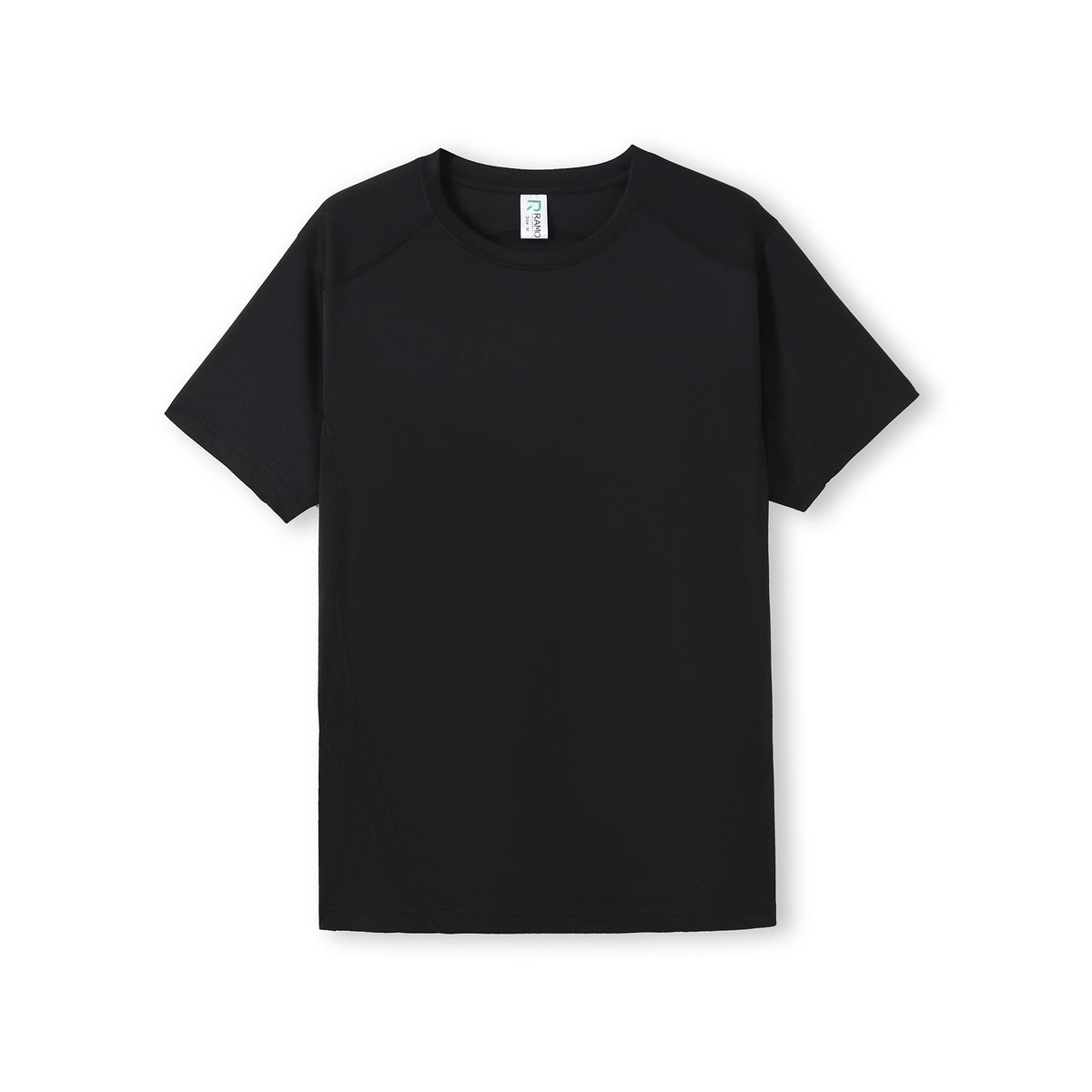 Mens Accelerator Cool Dry T-shirt - Black/Black - Front