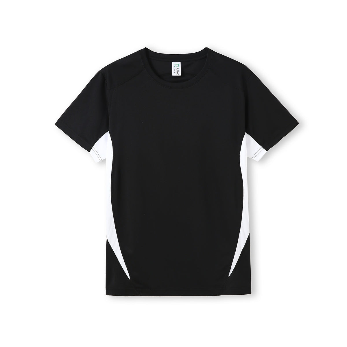 Mens Accelerator Cool Dry T-shirt - Black/White - Front