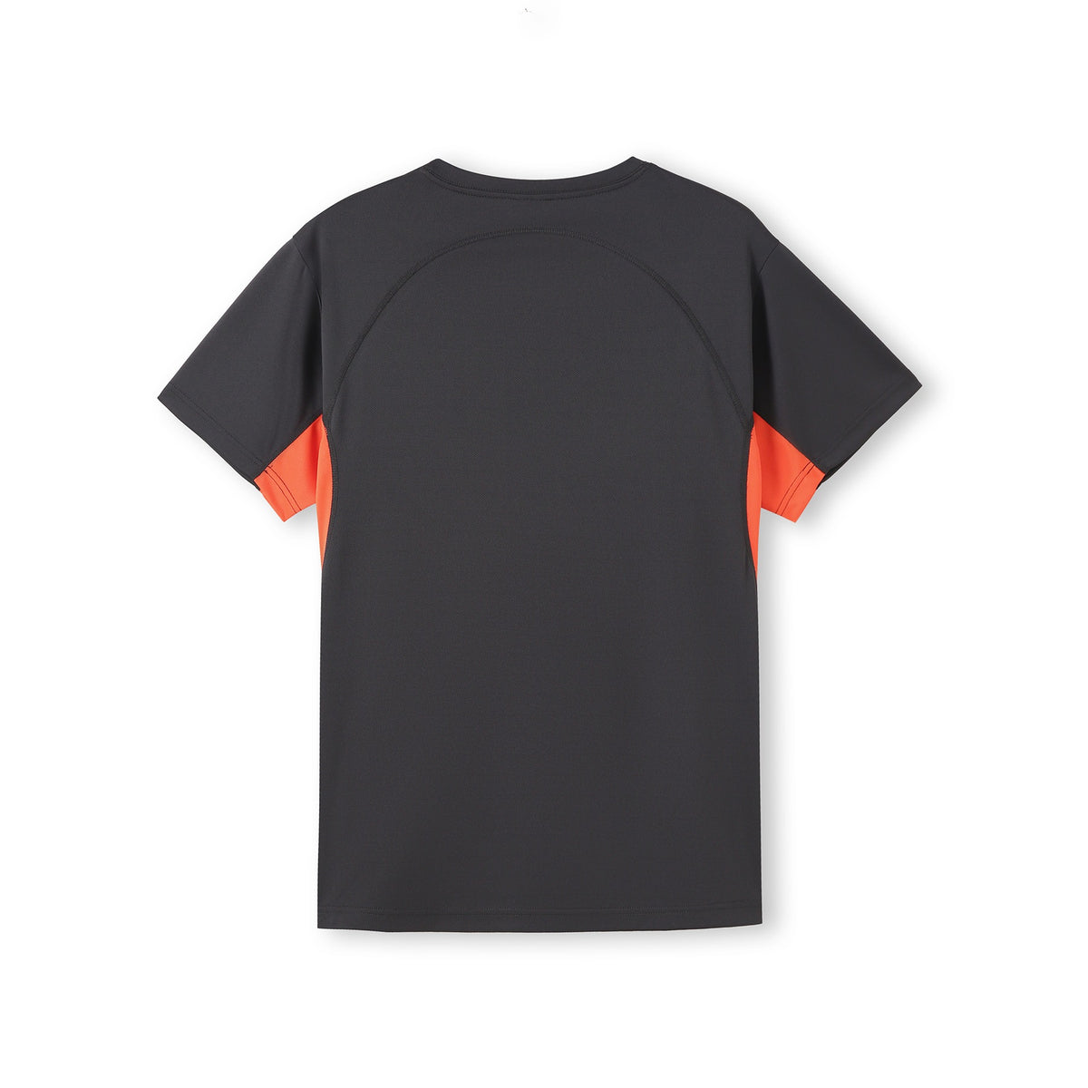 Mens Accelerator Cool Dry T-shirt - Charcoal/Orange - Back