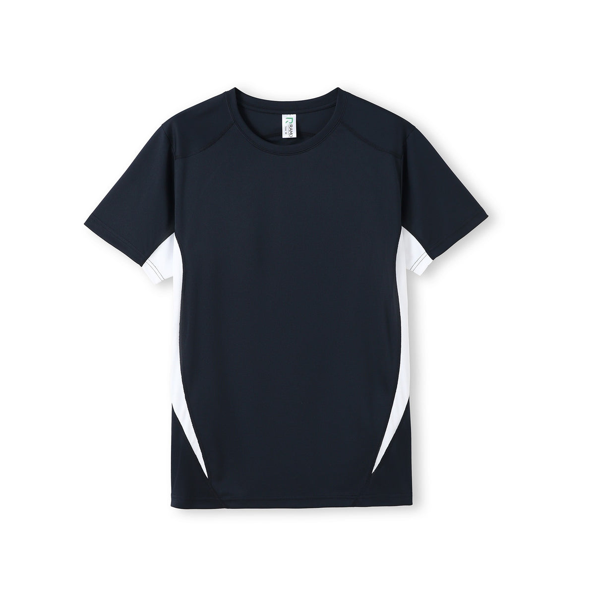 Mens Accelerator Cool Dry T-shirt - Navy/White - Front