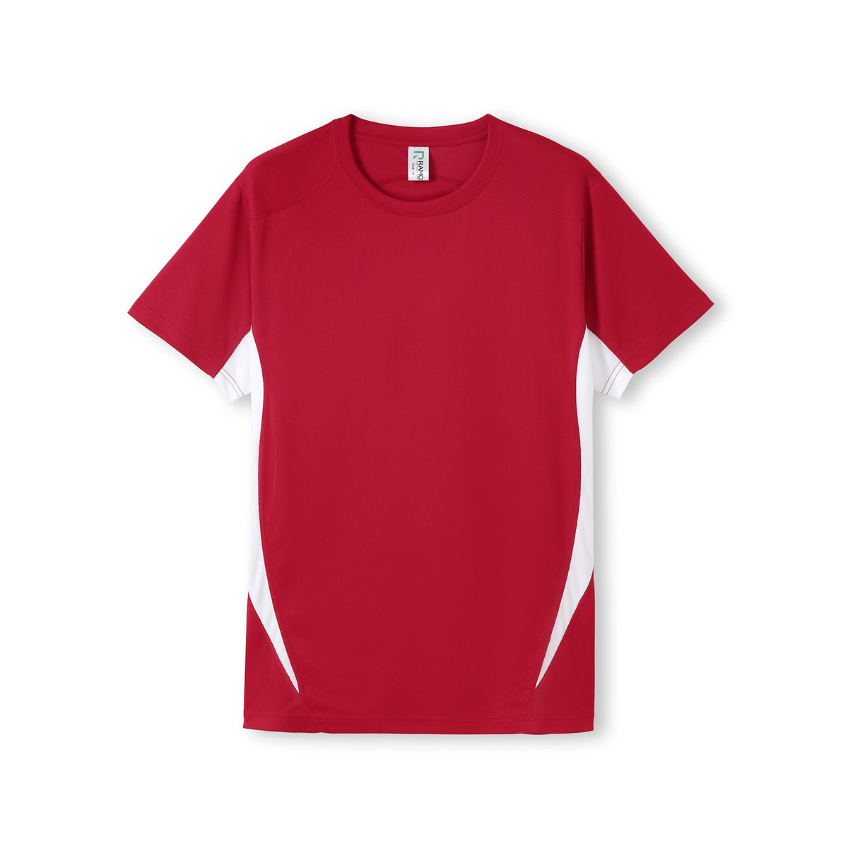 Mens Accelerator Cool Dry T-shirt - Red/White - Front