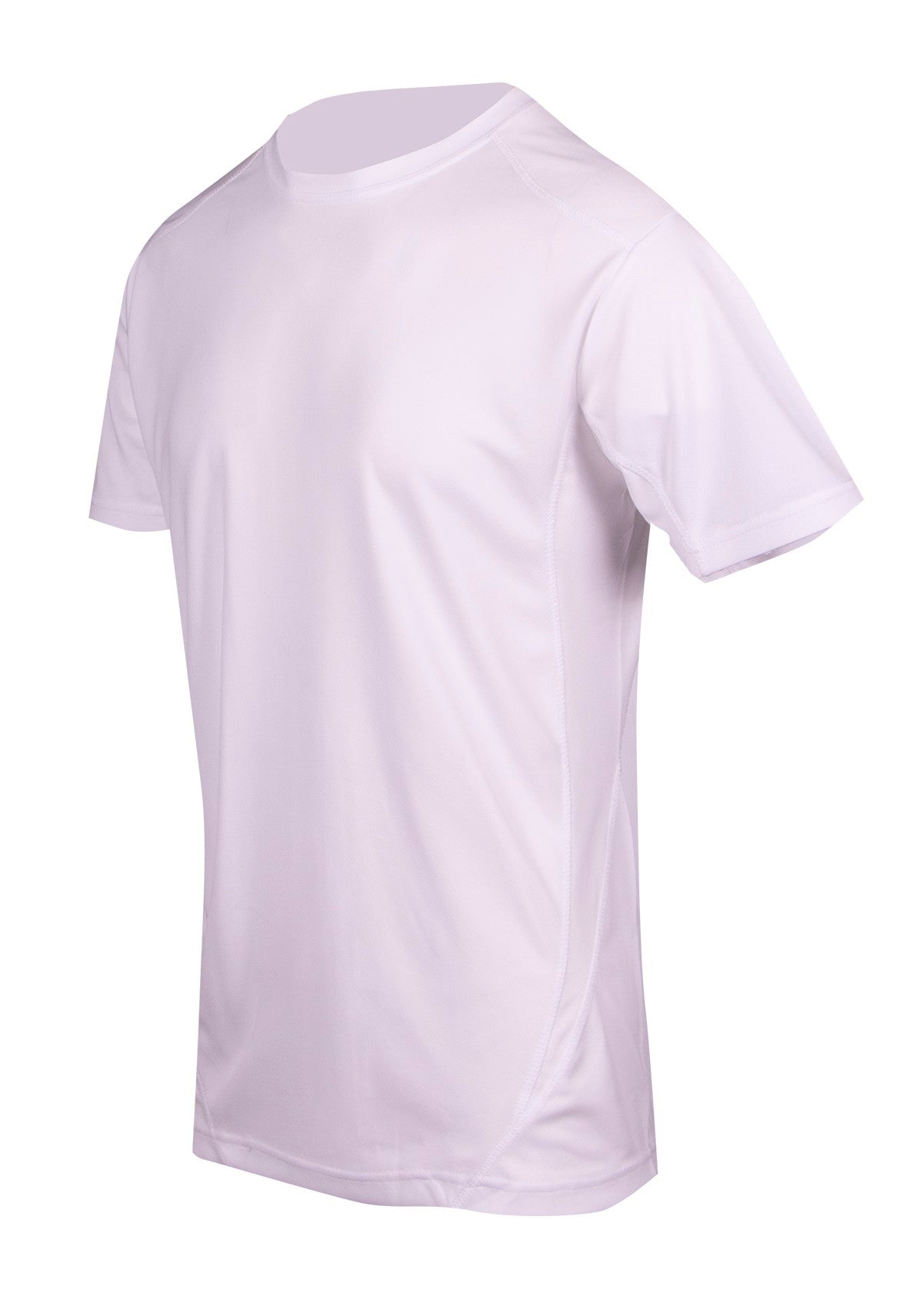 Mens Accelerator Cool Dry T-shirt - White/White - Side