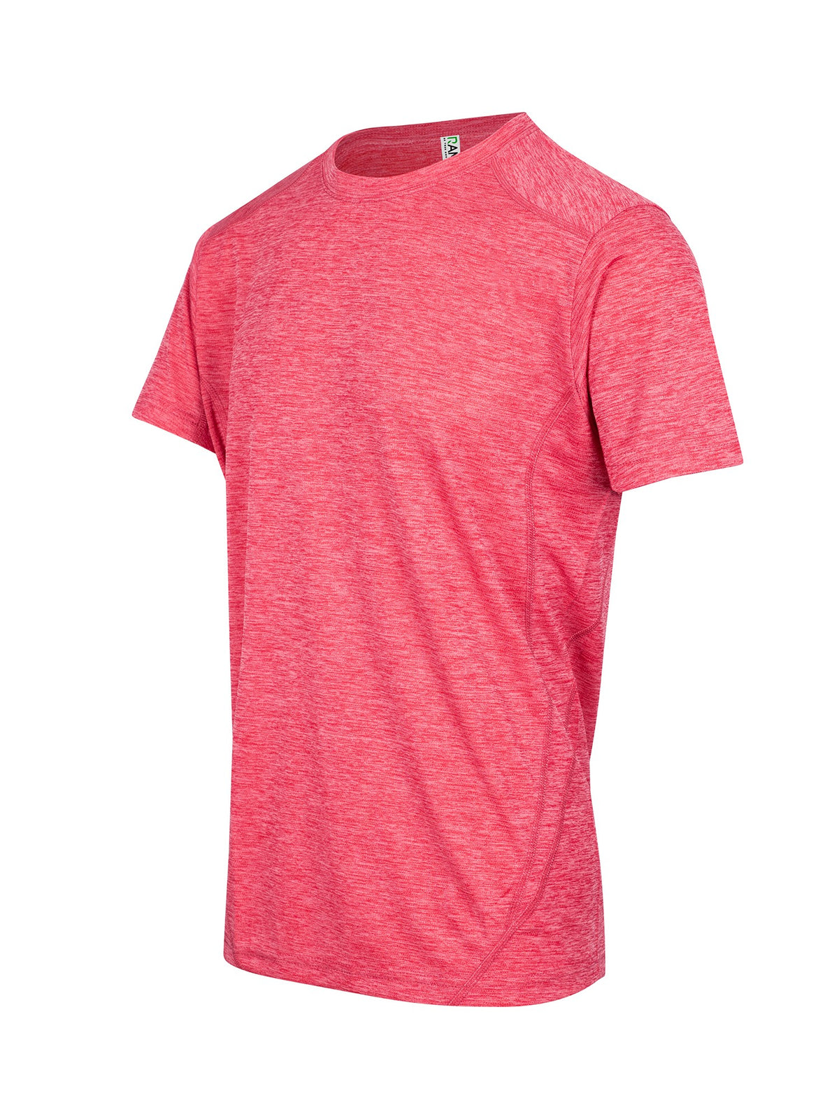 Men's / Unisex Challenger 100% polyester T-shirt - Red Marl - Side