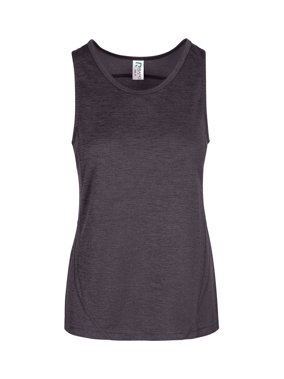 Womens' Challenger 100% polyester singlet - Dark Marl - Front