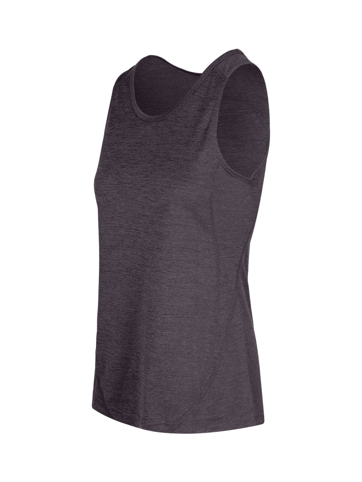 Womens' Challenger 100% polyester singlet - Dark Marl - Side