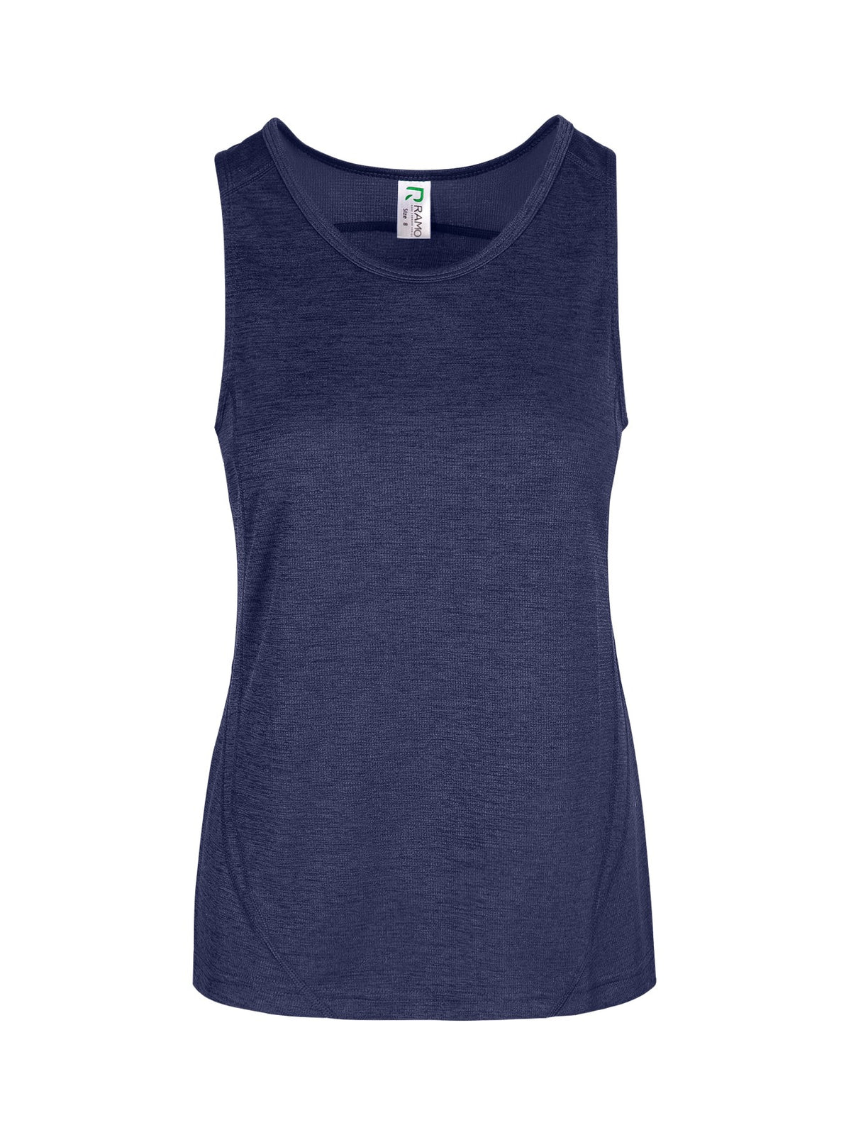 Womens' Challenger 100% polyester singlet - Navy Marl - Front