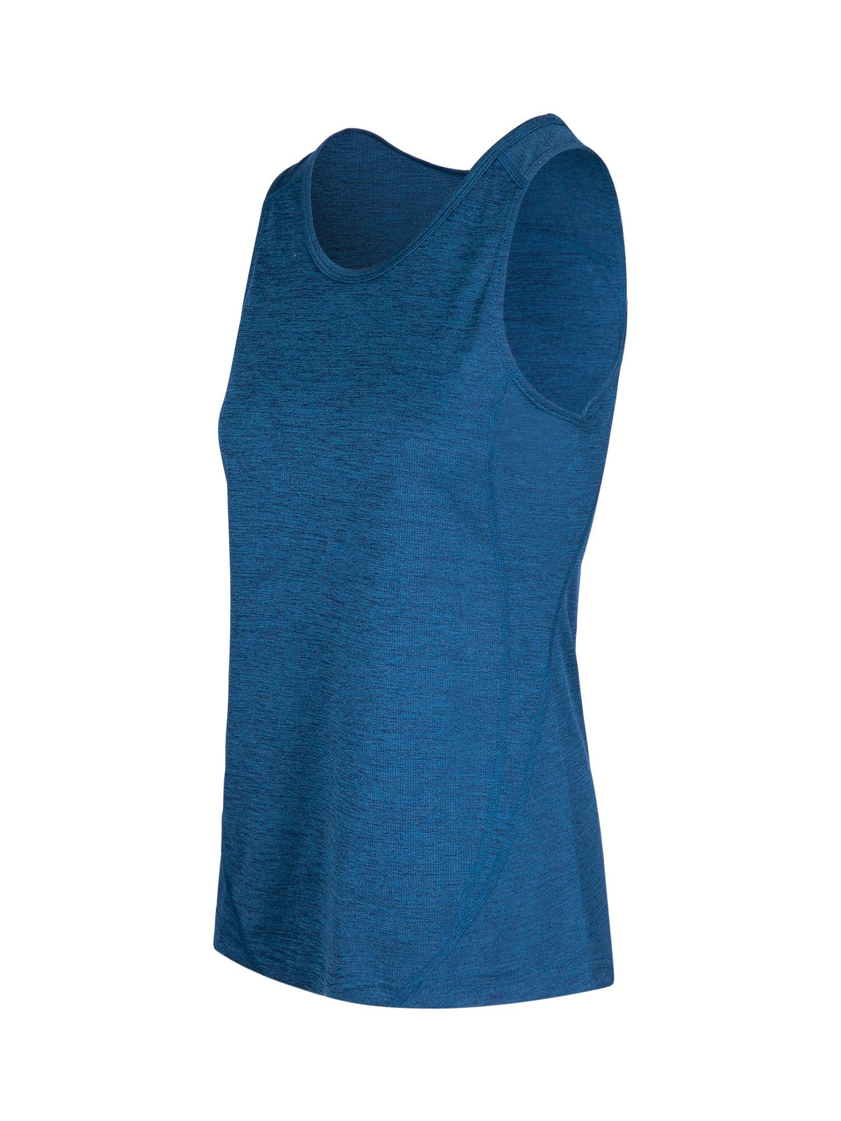 Womens' Challenger 100% polyester singlet - Teal Marl - Side