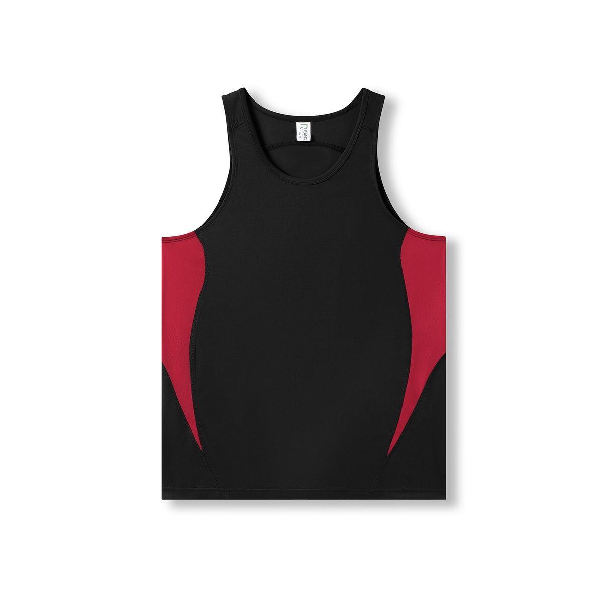 Mens Accelerator Cool Dry Singlet - Black/Red - Front