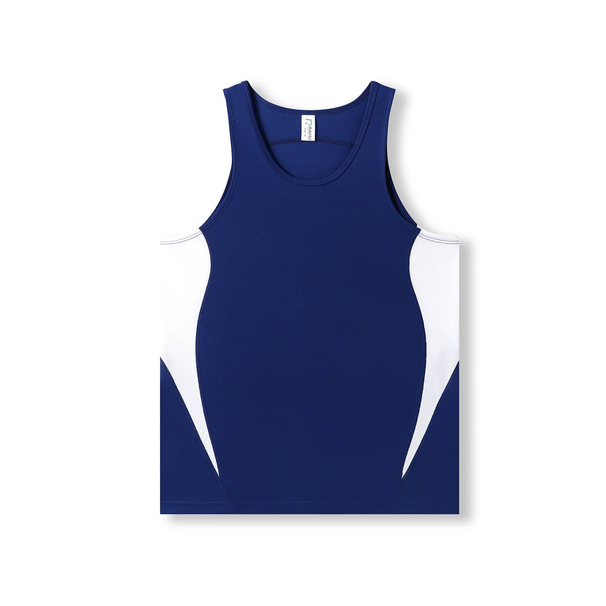 Mens Accelerator Cool Dry Singlet - Royal/White - Front