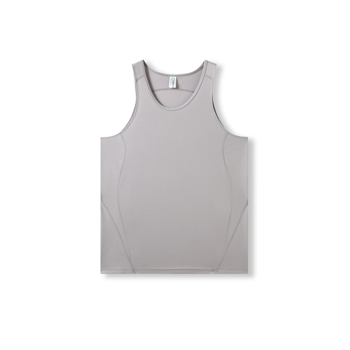 Mens Accelerator Cool Dry Singlet - Stone Grey - Front