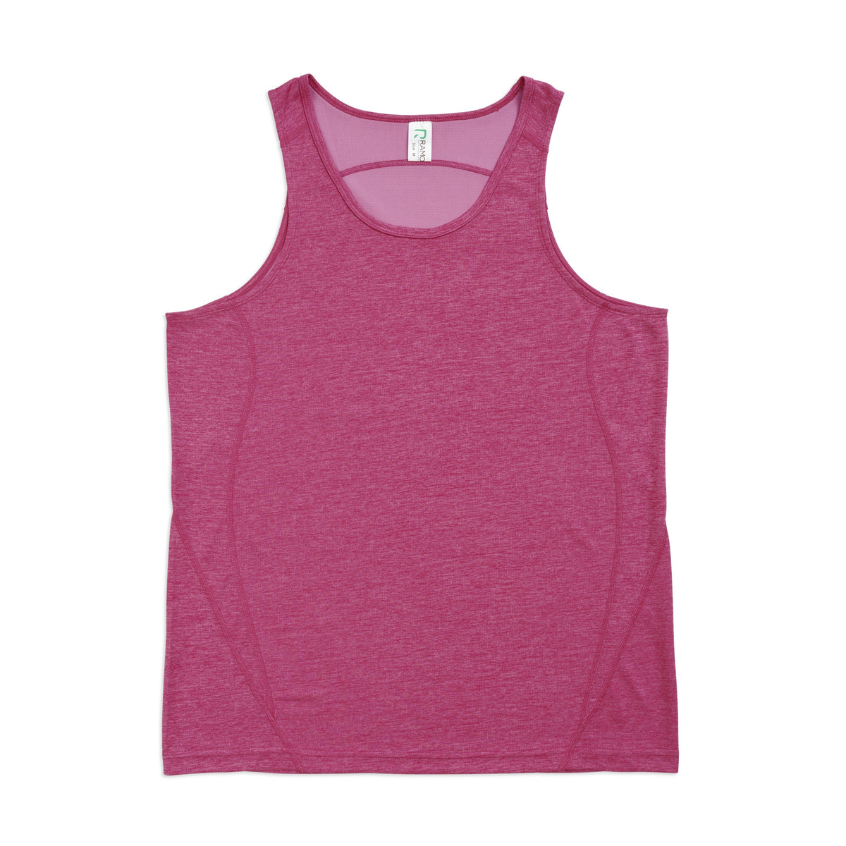 Men's Challenger 100% polyester Singlet - Hot Pink Marl - Front