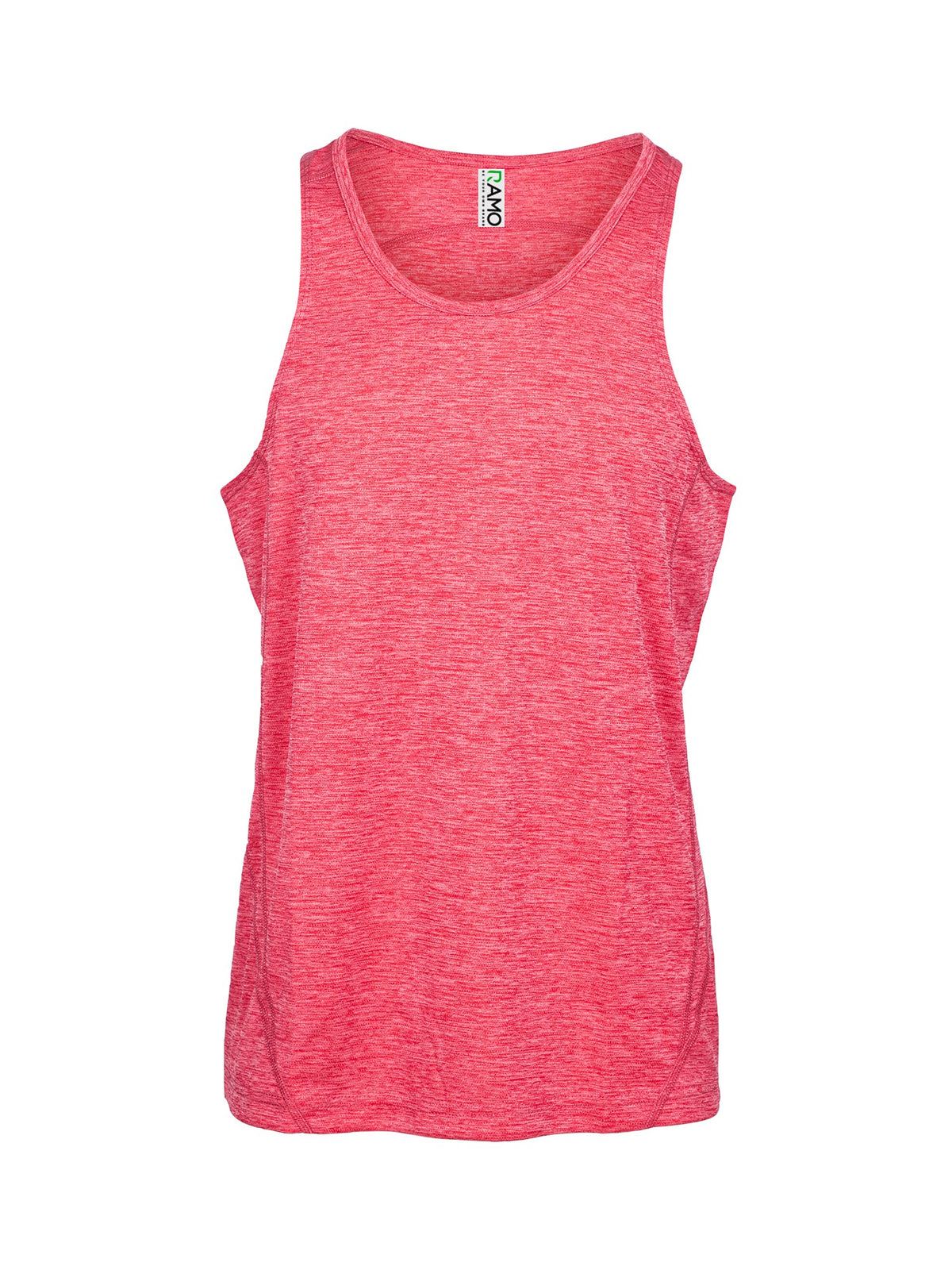 Men's Challenger 100% polyester Singlet - Red Marl - Front