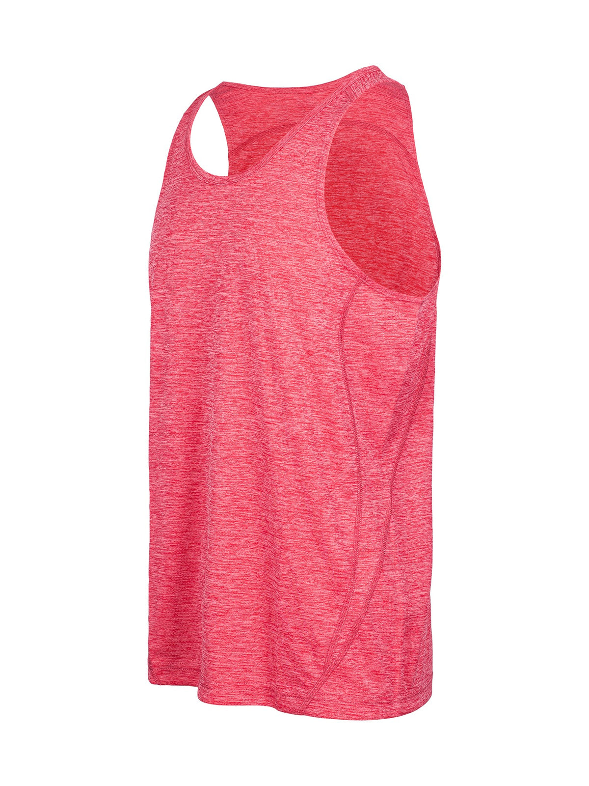 Men's Challenger 100% polyester Singlet - Red Marl - Side
