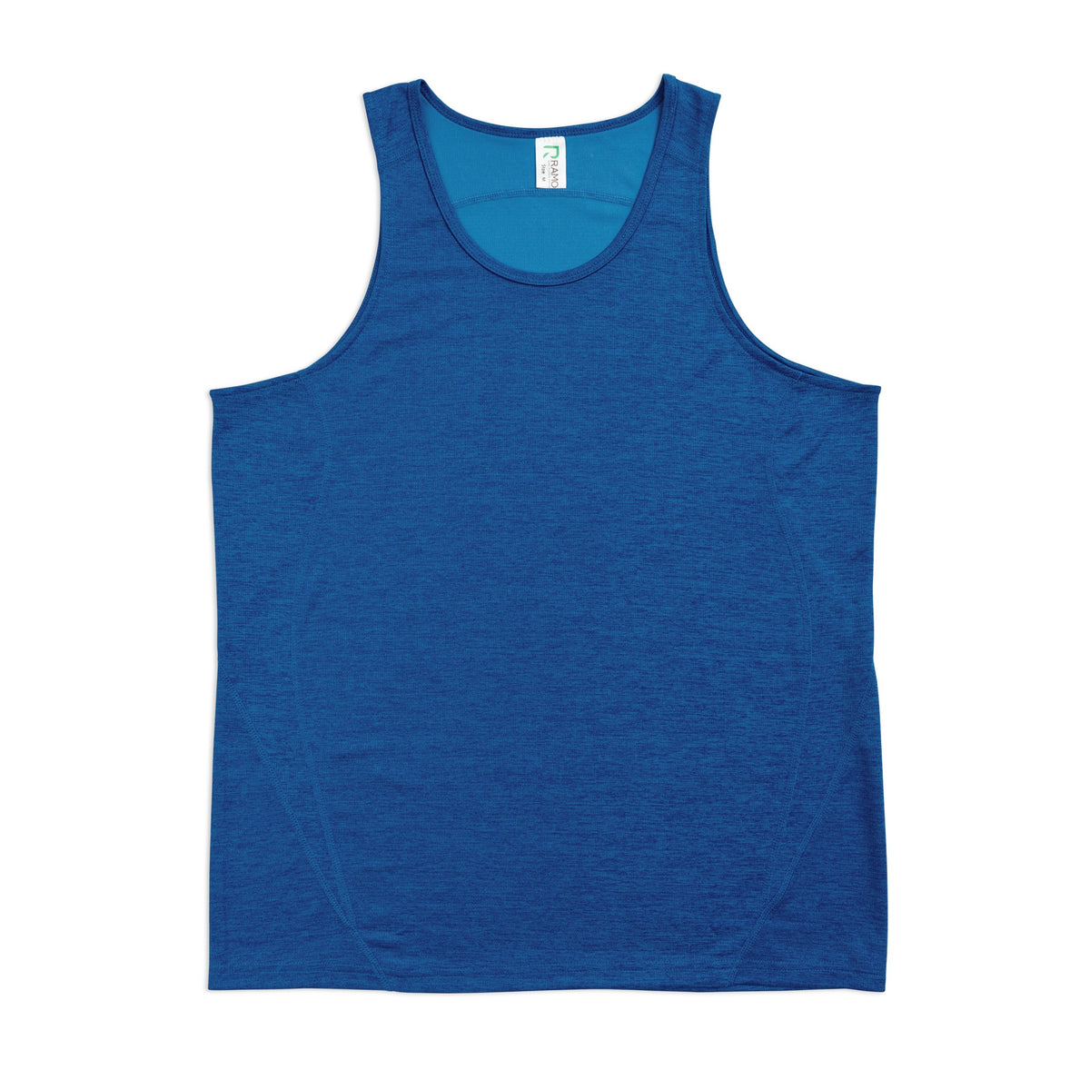 Men's Challenger 100% polyester Singlet - Royal Marl - Front