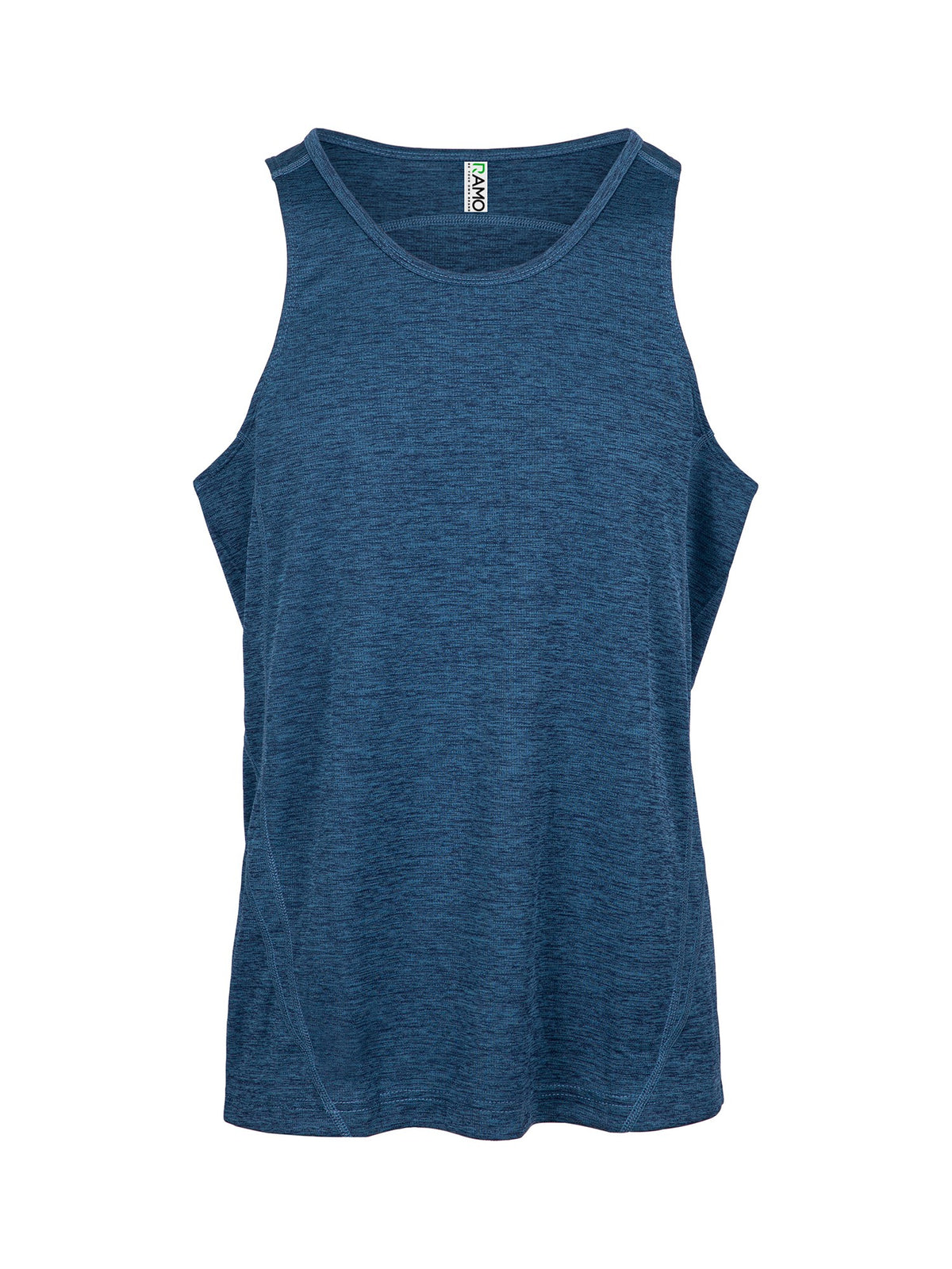 Men's Challenger 100% polyester Singlet - Teal Marl - Front