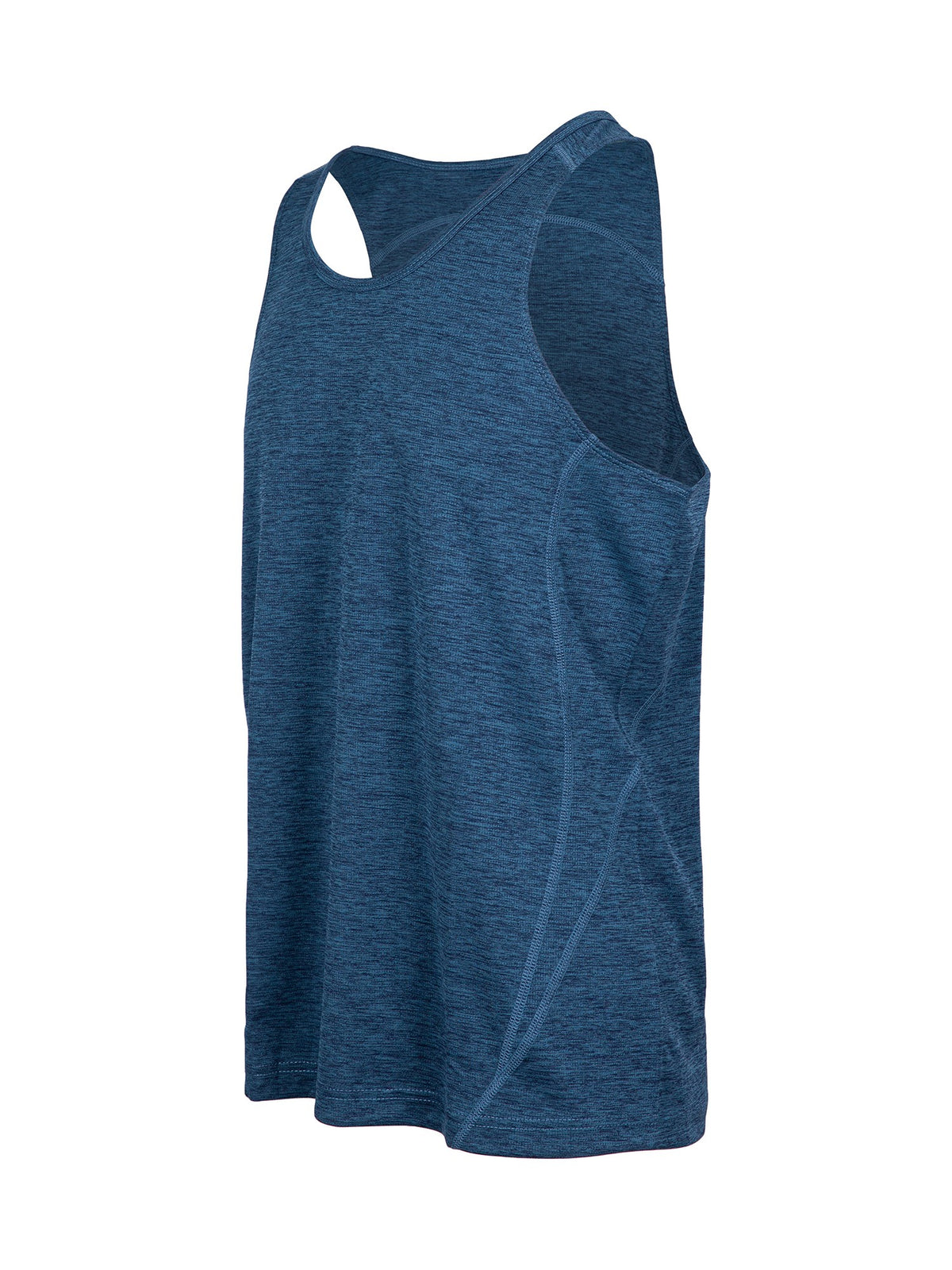Men's Challenger 100% polyester Singlet - Teal Marl - Side