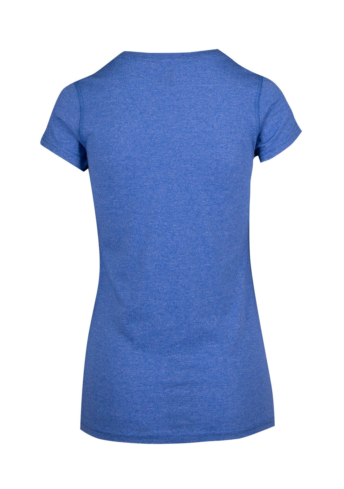 Womens Greatness Athletic T-shirt - Royal Heather - Back