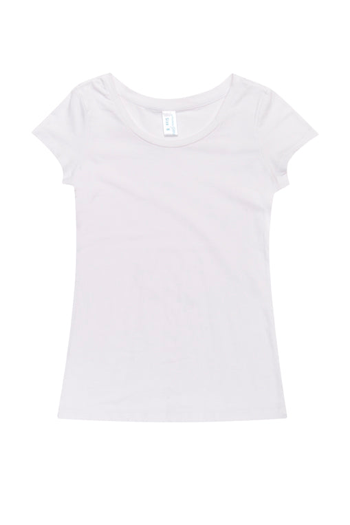 Womens Cotton/Spandex T-shirt - White - Front