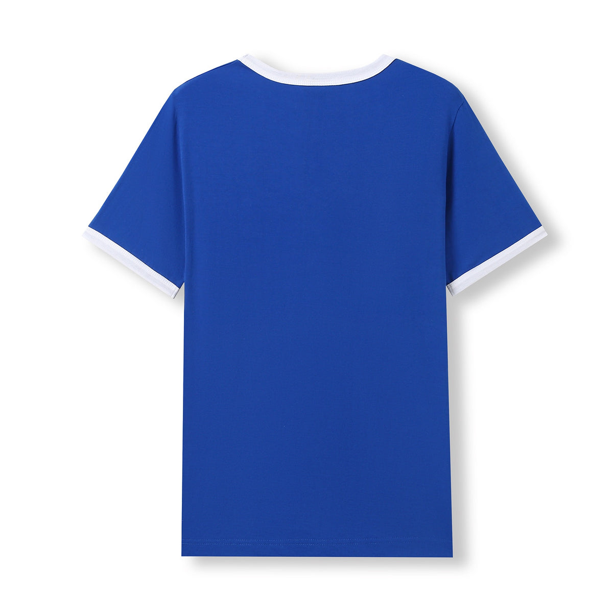 Men's / Unisex Ringer T-shirt - Royal/White - Back