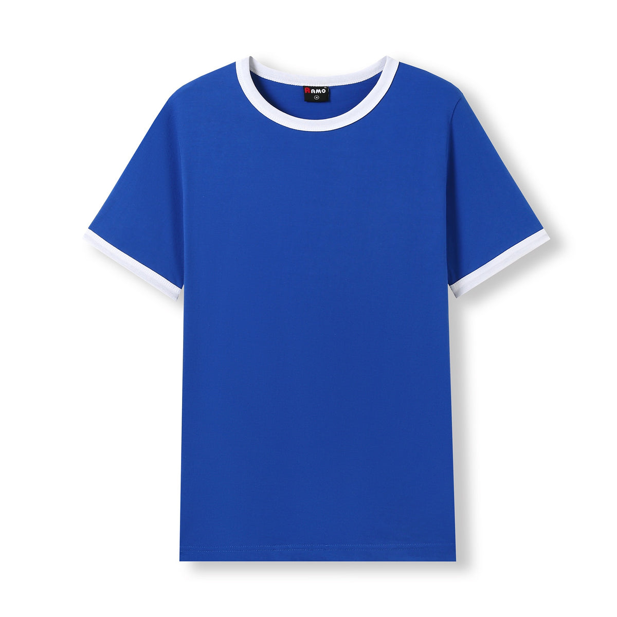 Men's / Unisex Ringer T-shirt - Royal/White - Front