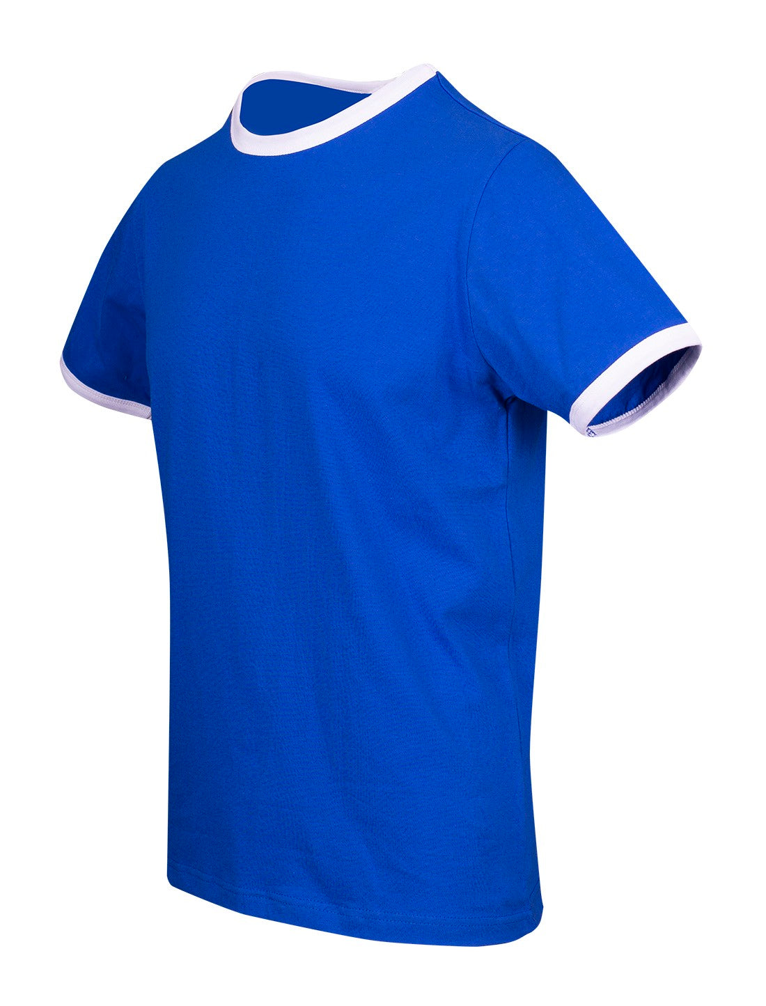 Men's / Unisex Ringer T-shirt - Royal/White - Side