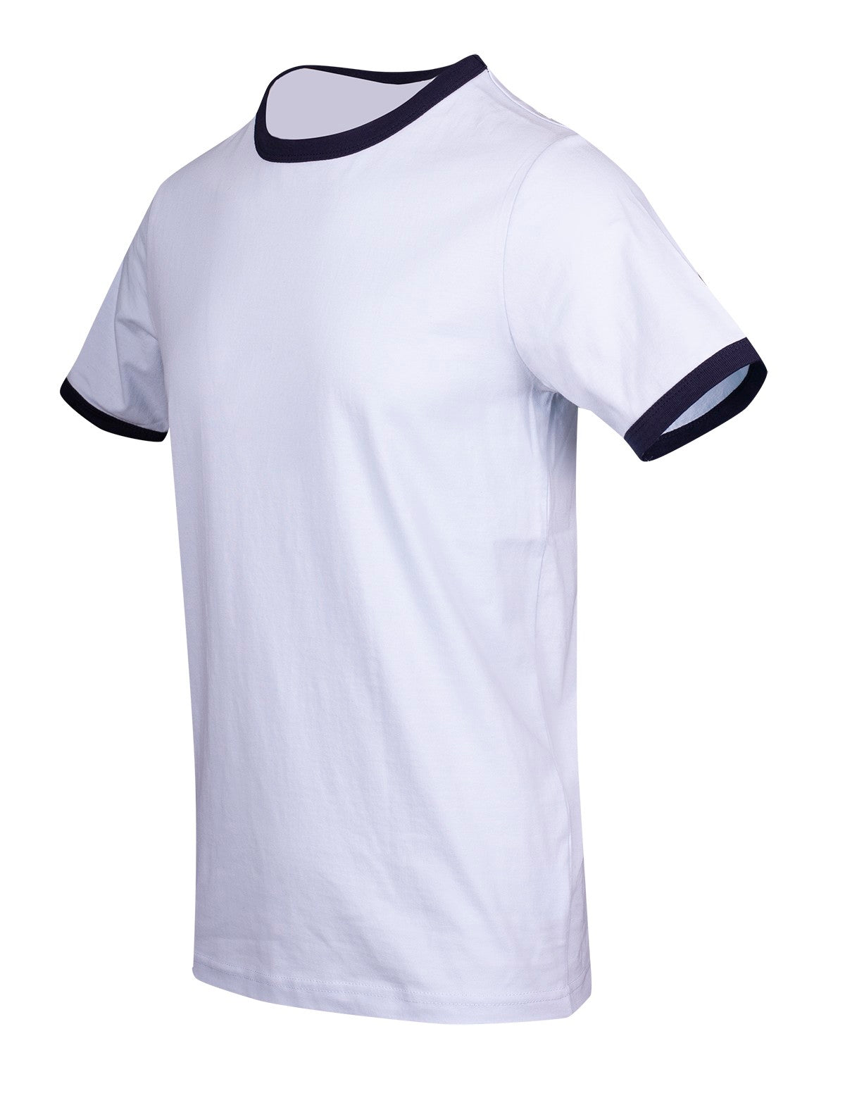 Men's / Unisex Ringer T-shirt - Surf Blue/Navy - Side