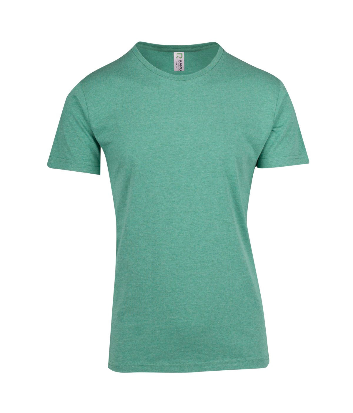 Mens Heavy Marl T-shirt - Green Marl - Front