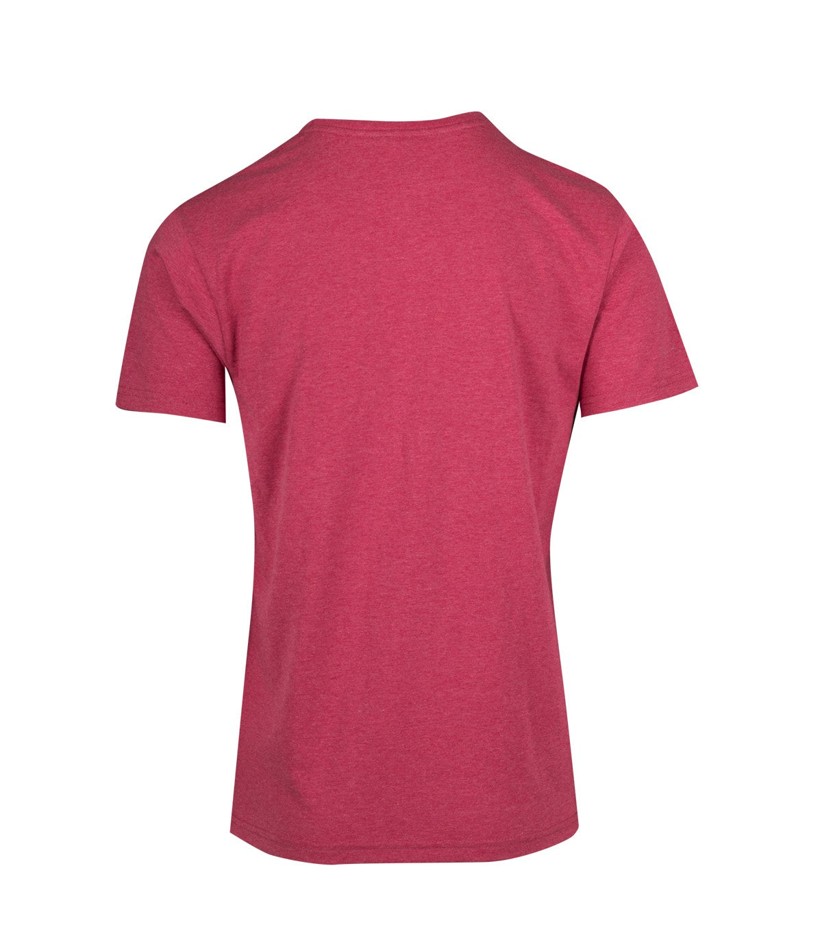 Mens Heavy Marl T-shirt - Red Marl - Back