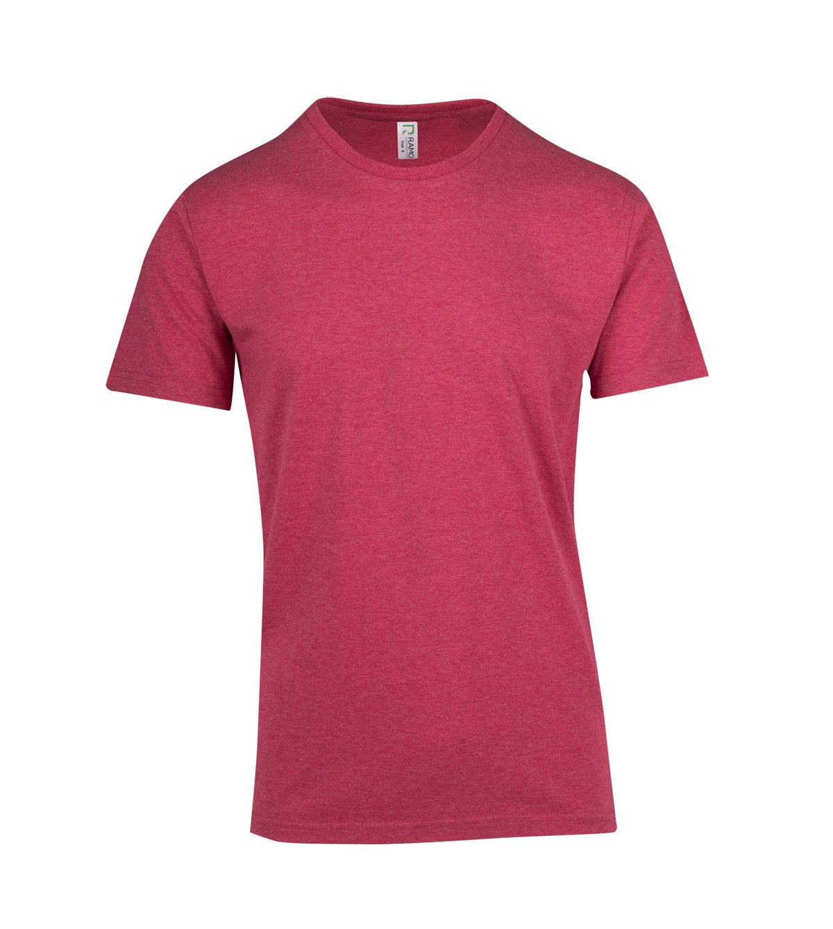 Mens Heavy Marl T-shirt - Red Marl - Front
