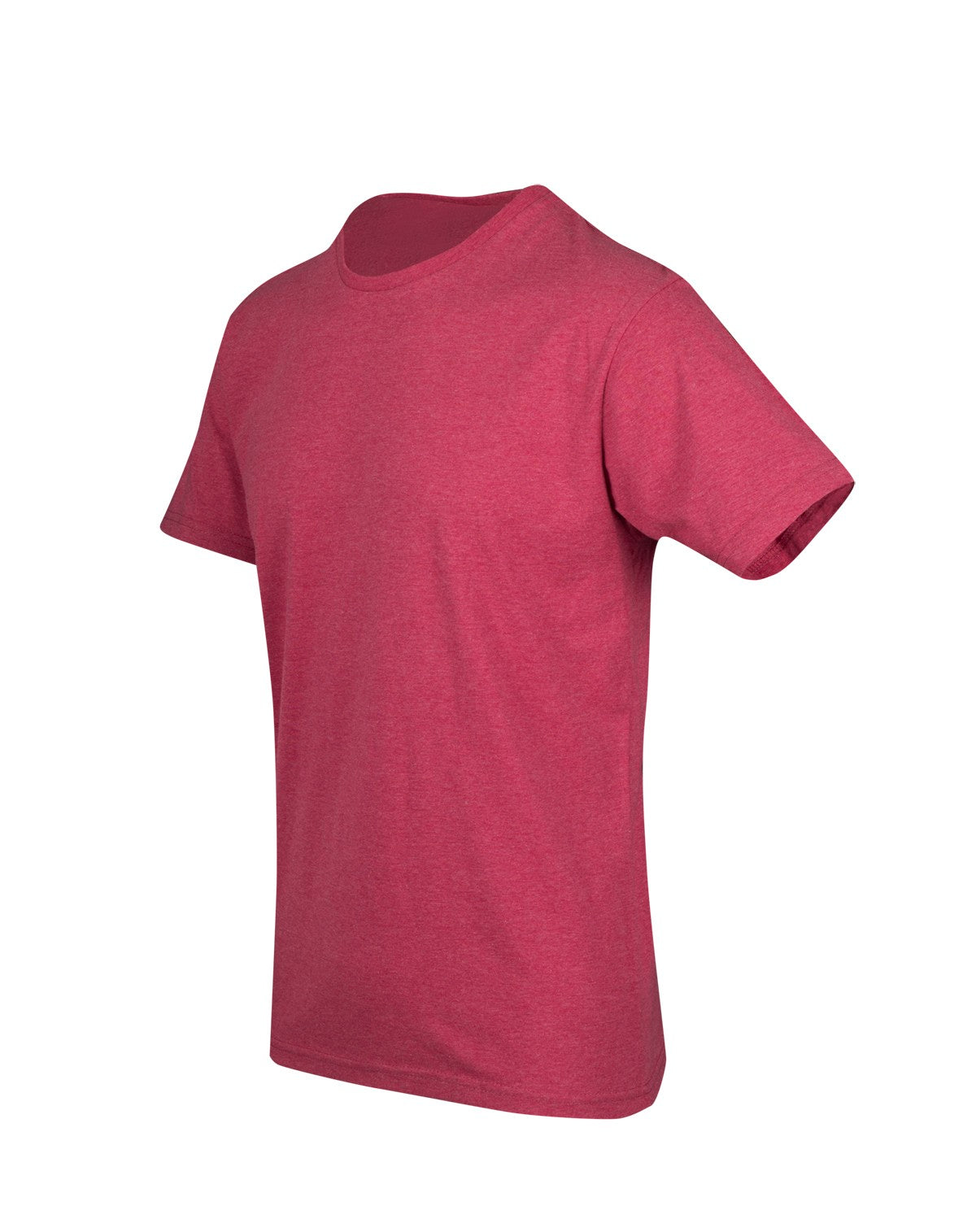Mens Heavy Marl T-shirt - Red Marl - Side