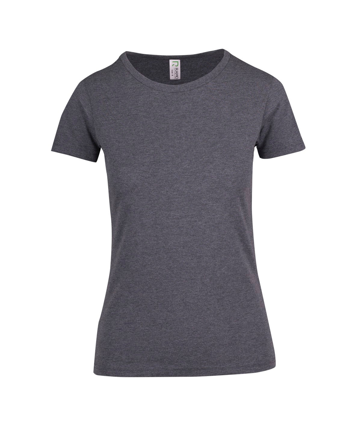 Womens Color Marl Tee - Charcoal Marl - Front