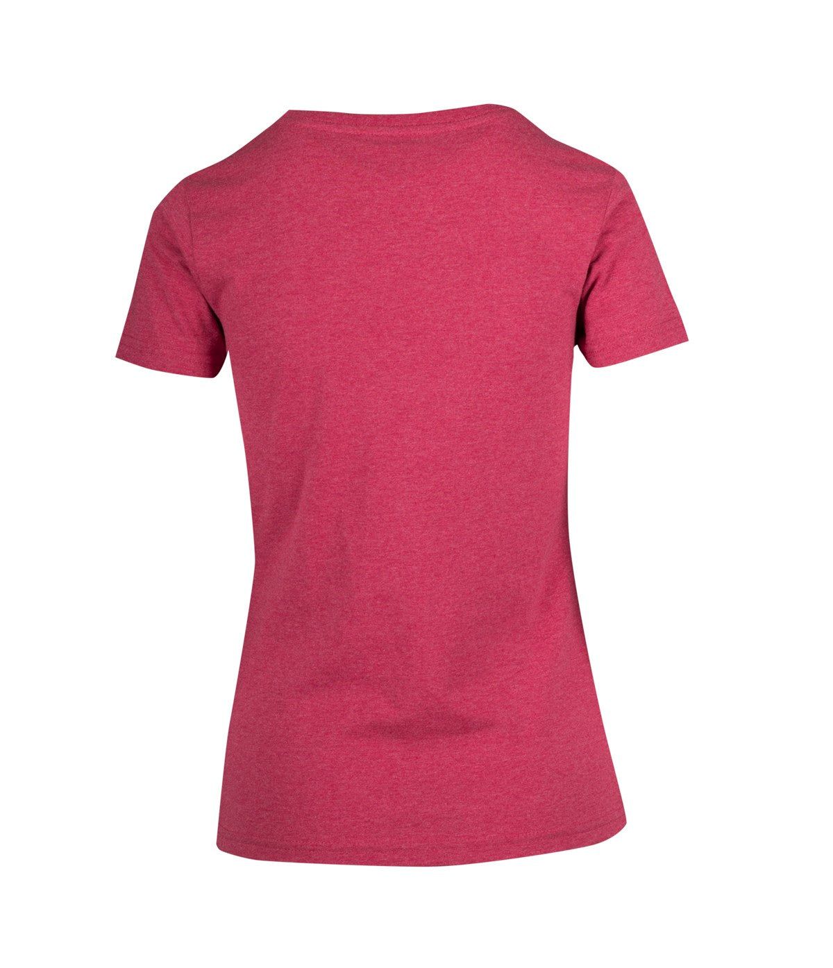 Womens Color Marl Tee - Red Marl - Back
