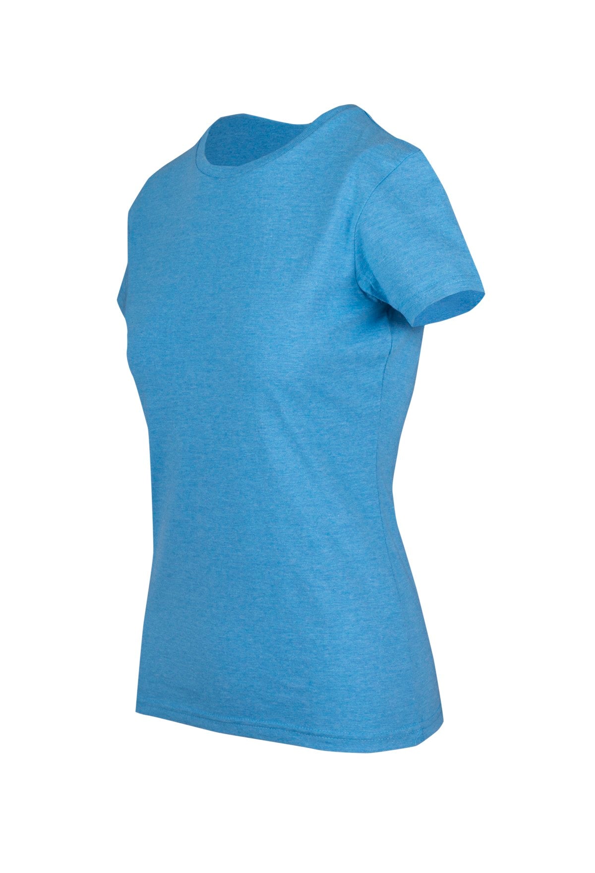Womens Color Marl Tee - Sapphire Marl - Side