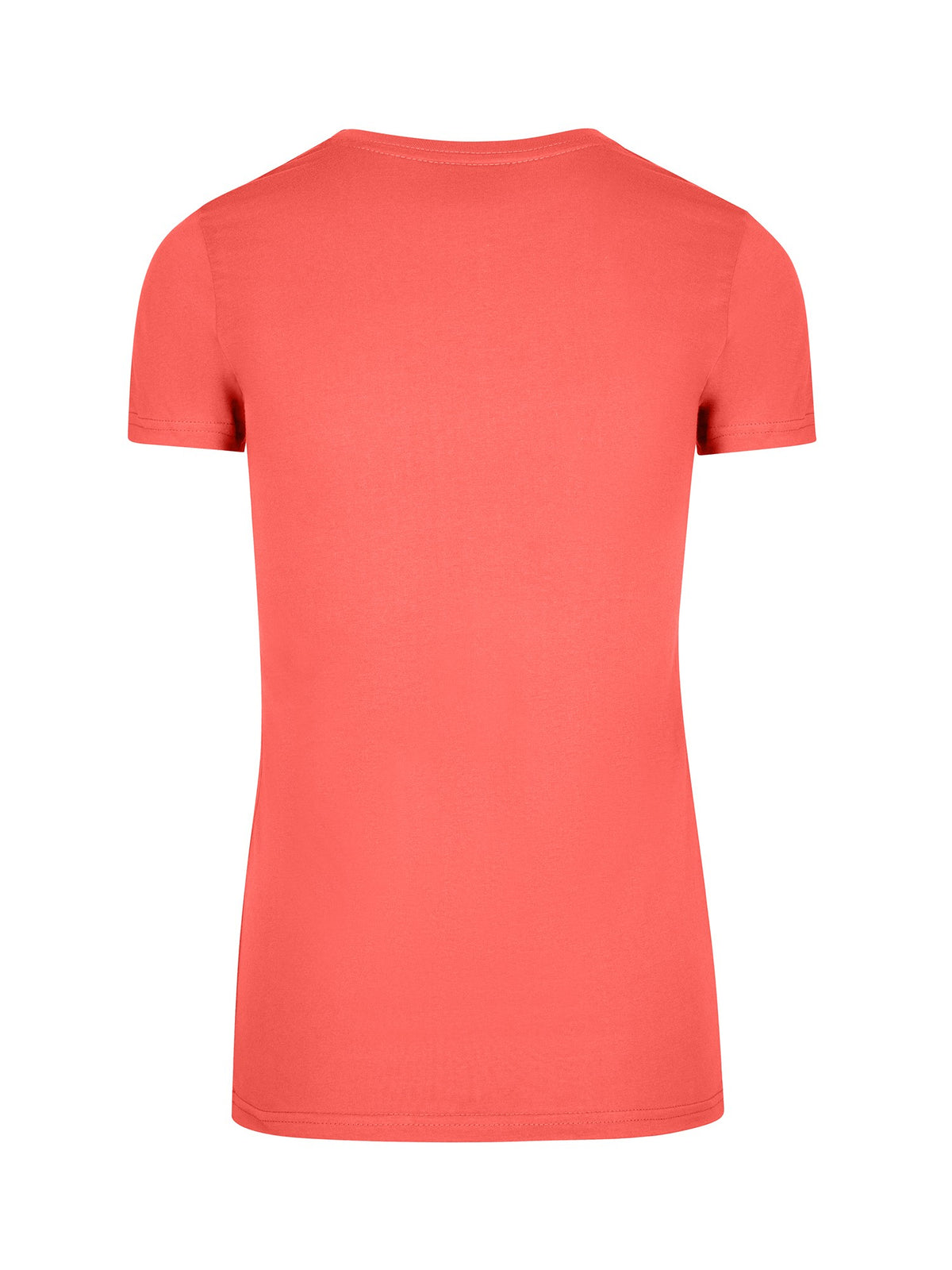 Women's American Style T-shirt - Coral Red - Back