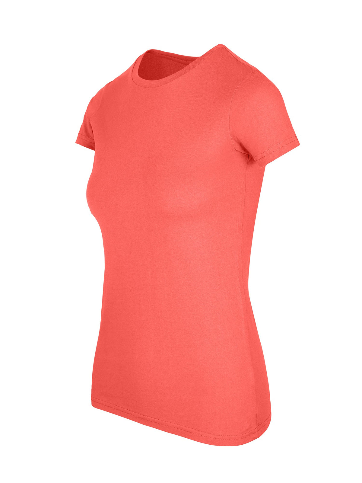 Women's American Style T-shirt - Coral Red - Side