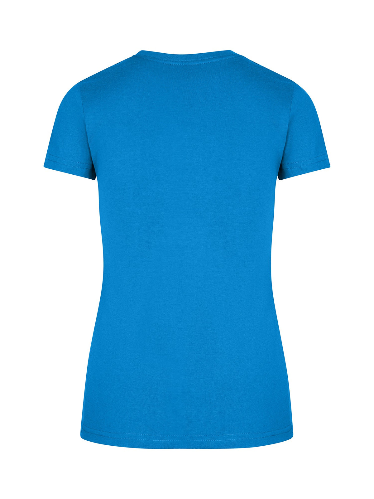 Womens Slim Fit Tee - Azure - Back